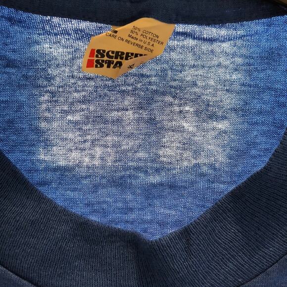 Lost & Found Drama Company VTG Screen Stars Blue Graphic T-shirt - Picture 7 of 7